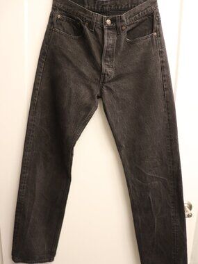 Levi's Vintage 501 Black Straight Leg Jeans W31 L32